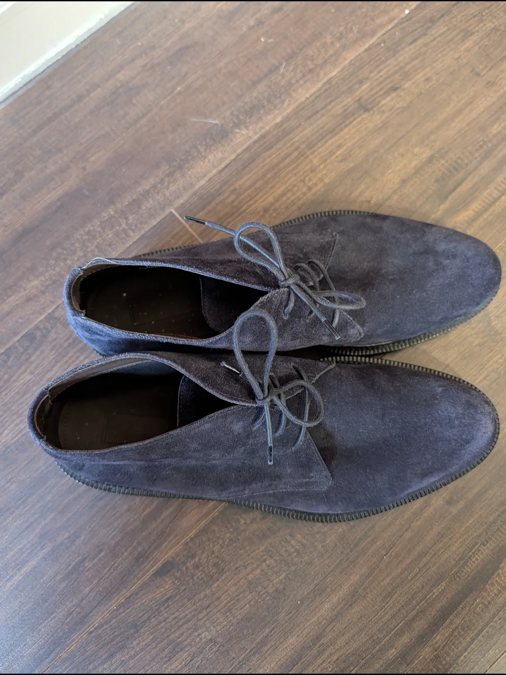 Ermenegildo Zegna Purple Soft Suede Italian Chukka Boots Sz 10